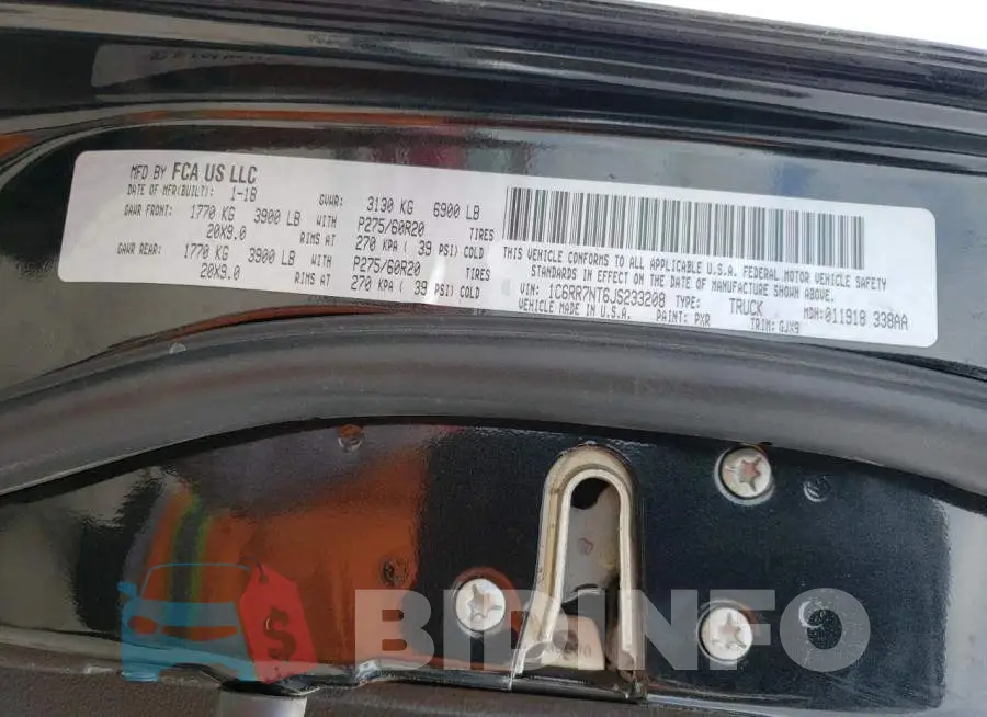 1C6RR7NT6JS233208 Photo# 12