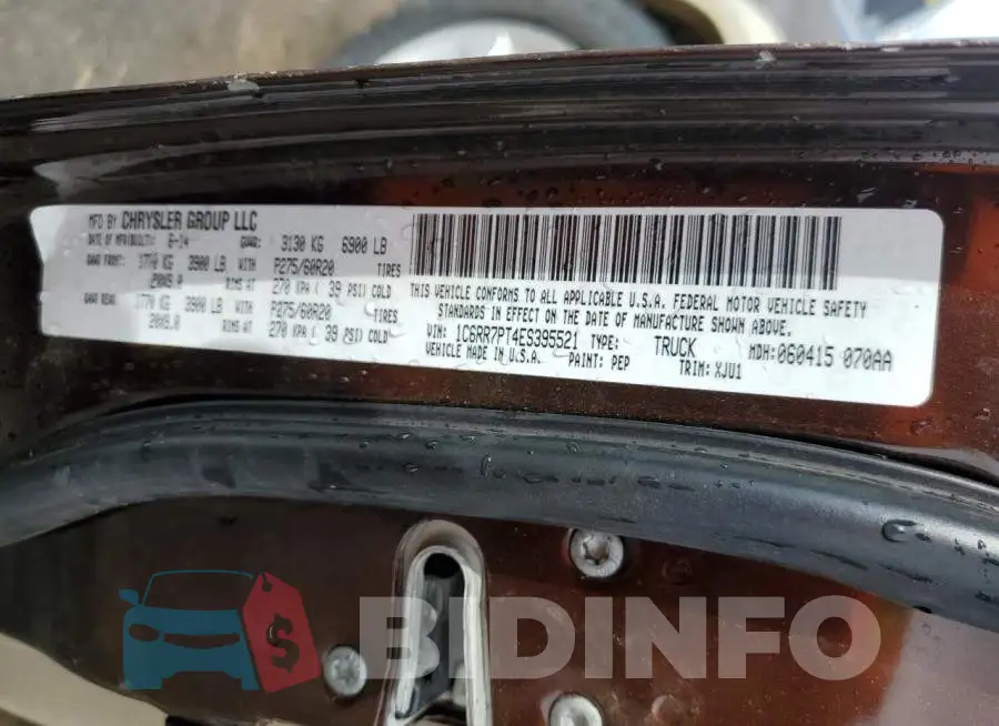 1C6RR7PT4ES395521 Photo# 12
