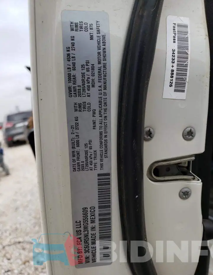 3C6UR5NL3MG556609 Photo# 13