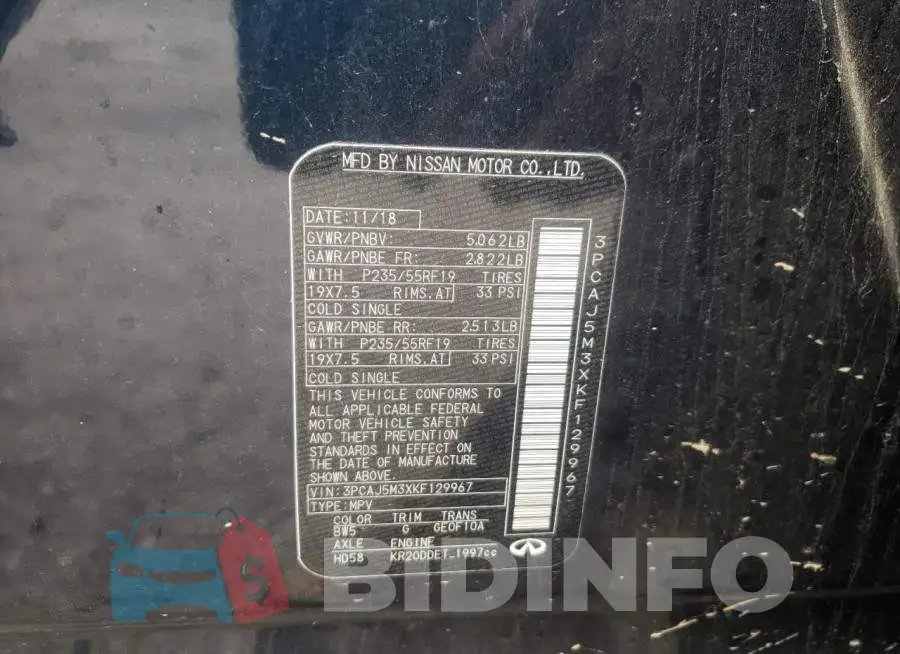 3PCAJ5M3XKF129967 Photo# 13