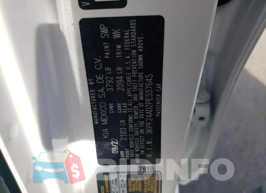 3KPF24AD2PE537645 Photo# 12