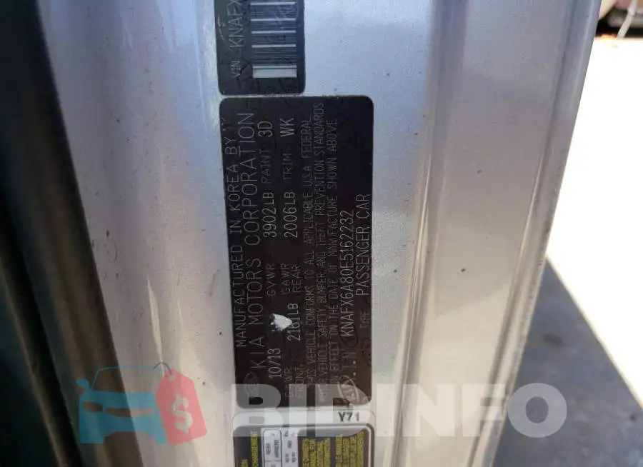KNAFX6A80E5162232 Photo# 12