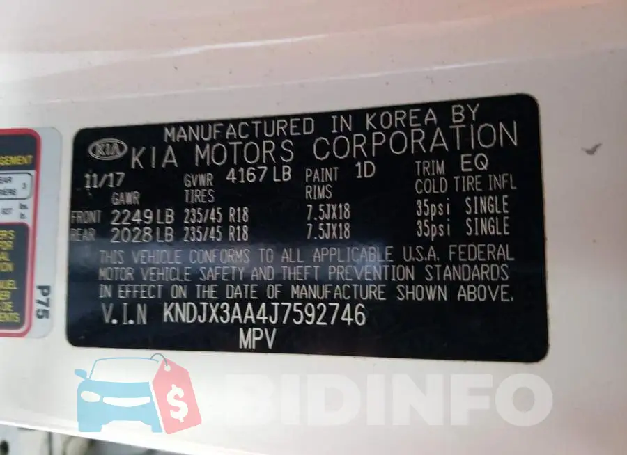 KNDJX3AA4J7592746 Photo# 13