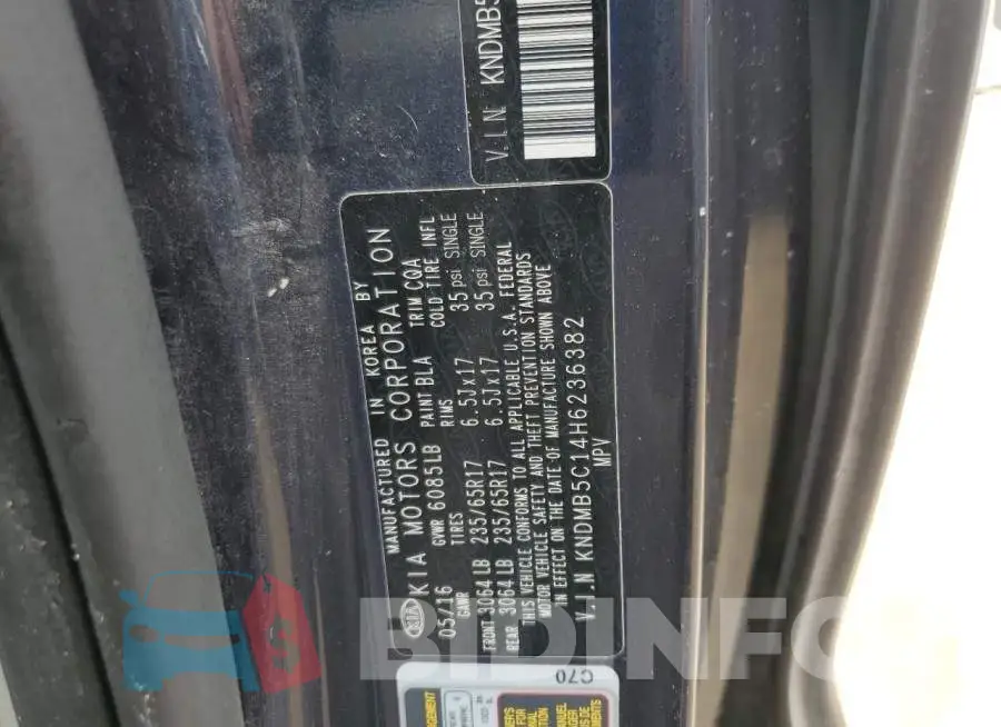 KNDMB5C14H6236382 Photo# 12