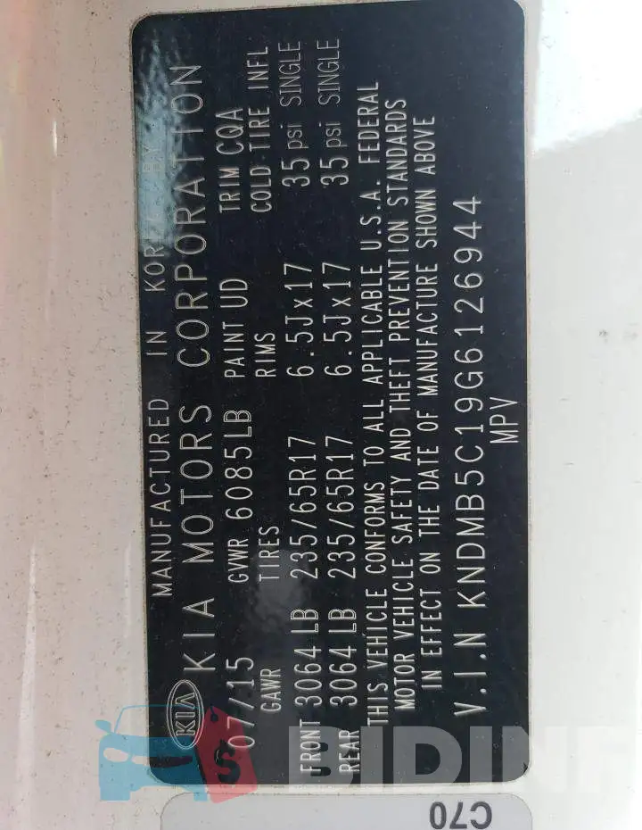 KNDMB5C19G6126944 Photo# 13