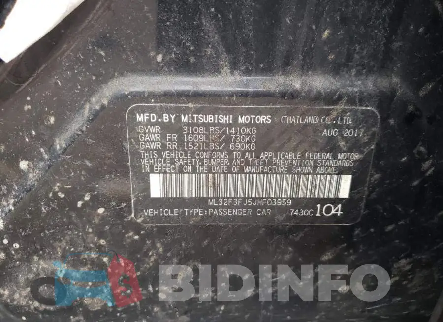 ML32F3FJ5JHF03959 Photo# 12
