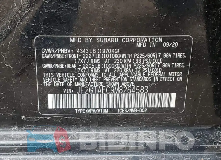 JF2GTAEC9M8264583 Photo# 13