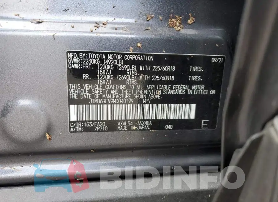 JTMB6RFV9MD040199 Photo# 14