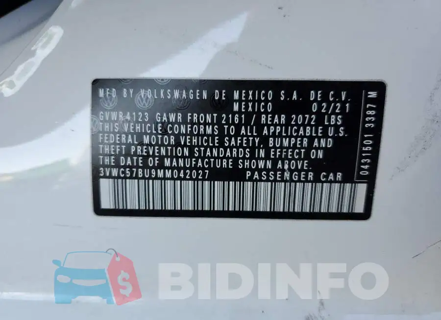 3VWC57BU9MM042027 Photo# 12