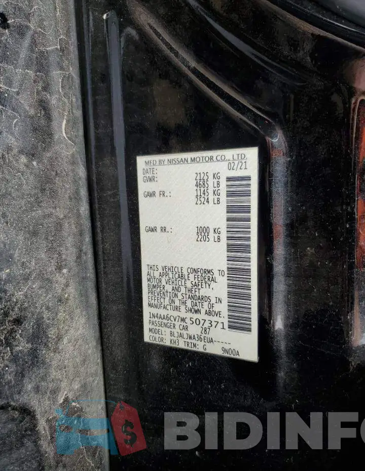 1N4AA6CV7MC507371 Photo# 12