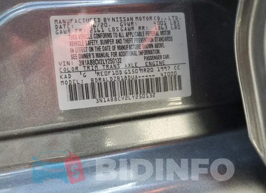 3N1AB8CV2LY250132 Photo# 12