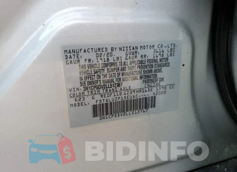 3N1CP5DV2LL512767 Photo# 12