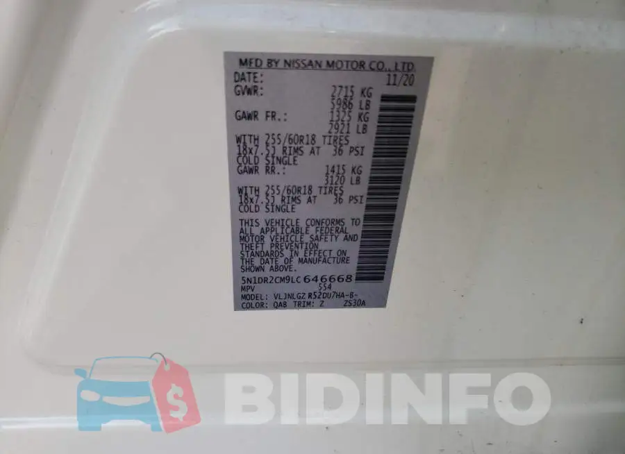 5N1DR2CM9LC646668 Photo# 13