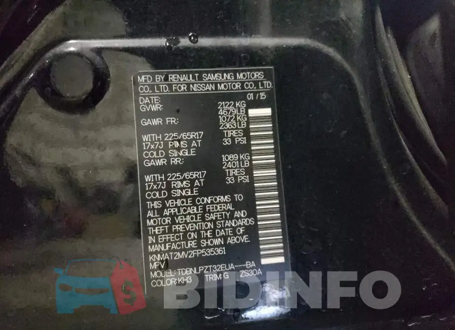 KNMAT2MV2FP535361 Photo# 14