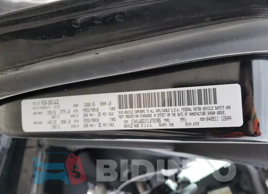 1C4AJWBG1FL676785 Photo# 13