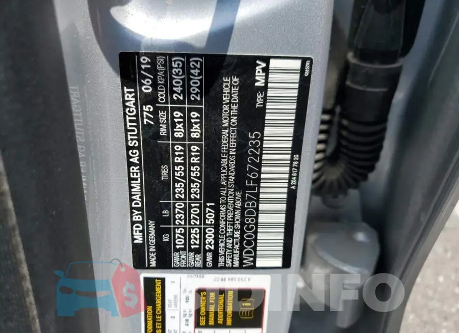 WDC0G8DB7LF672235 Photo# 13