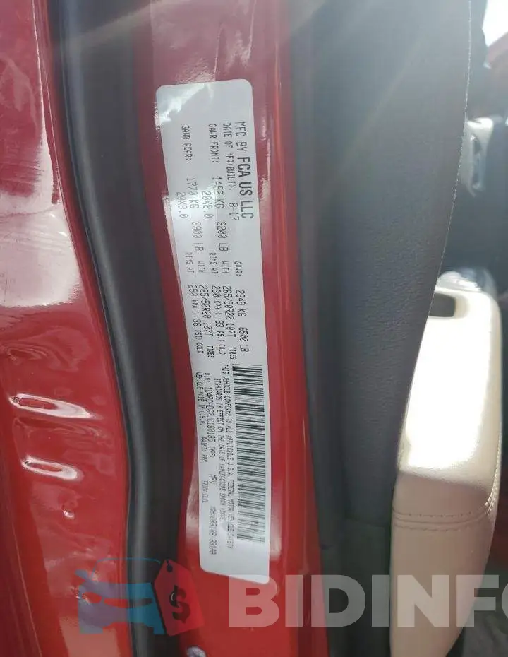 1C4RDHDG0JC160185 Photo# 13