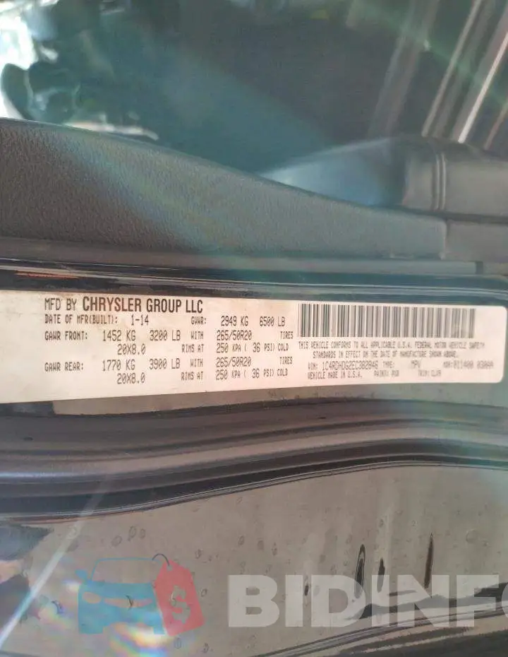 1C4RDHDG2EC382846 Photo# 13