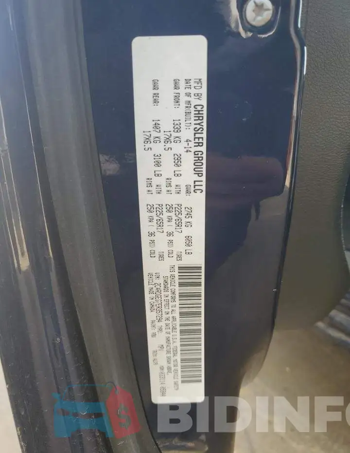 2C4RDGEG7ER357294 Photo# 13