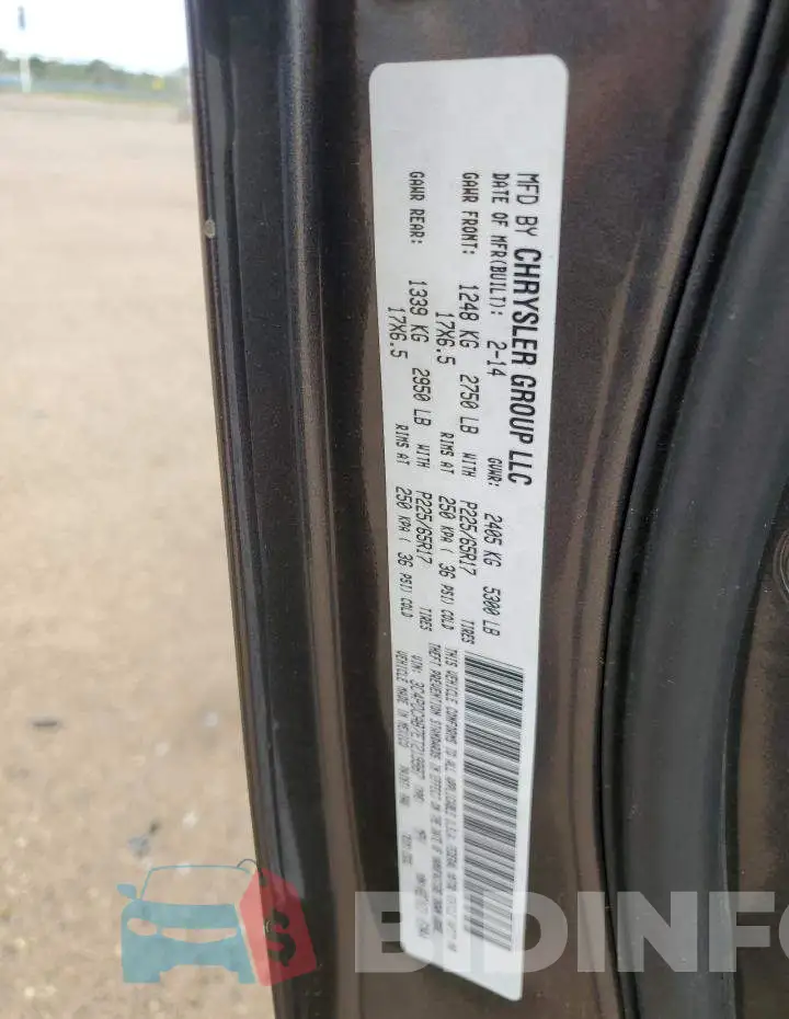 3C4PDCAB7ET219987 Photo# 13