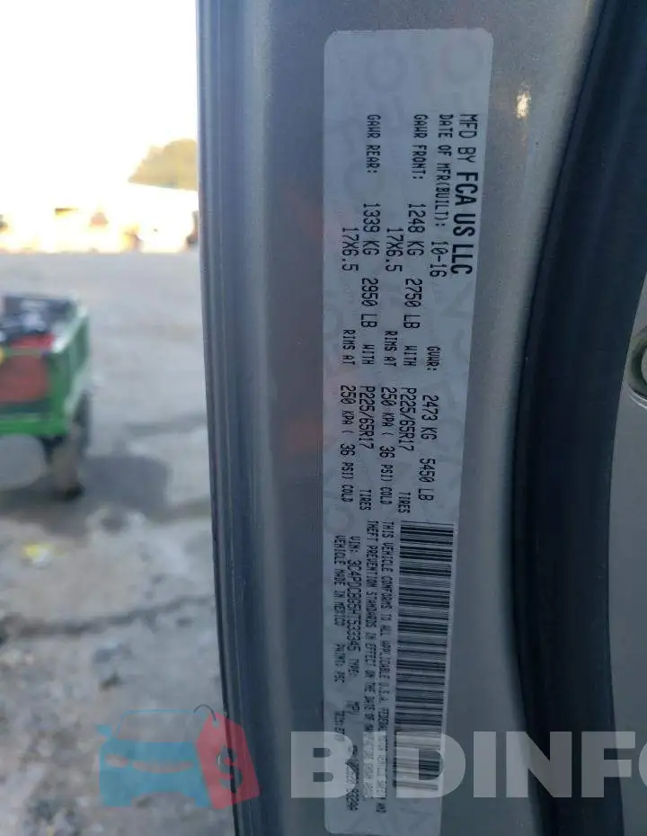 3C4PDCBG5HT533345 Photo# 13