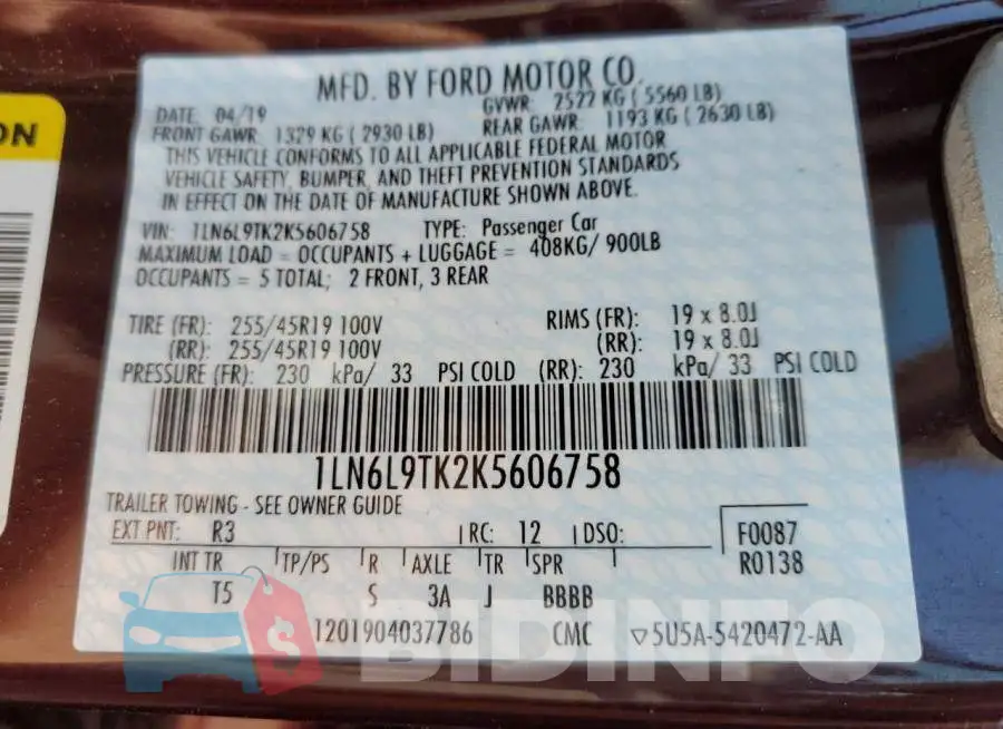 1LN6L9TK2K5606758 Photo# 13