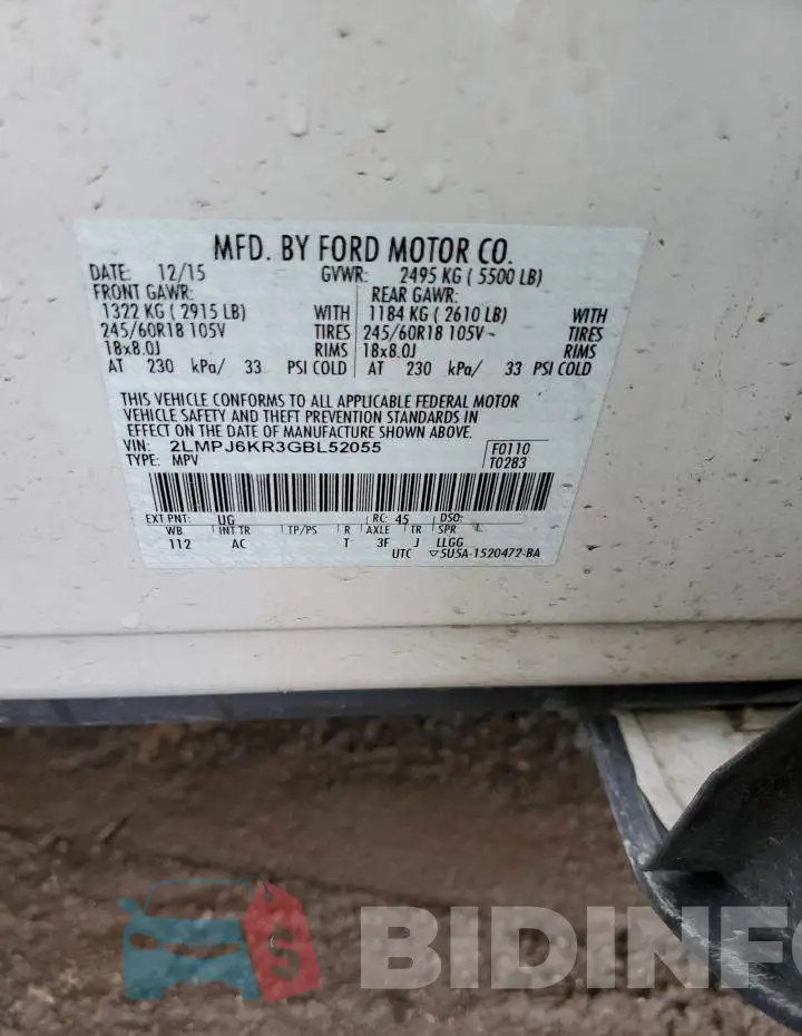 2LMPJ6KR3GBL52055 Photo# 13