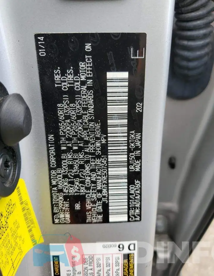 JTJBM7FX9E5073451 Photo# 13