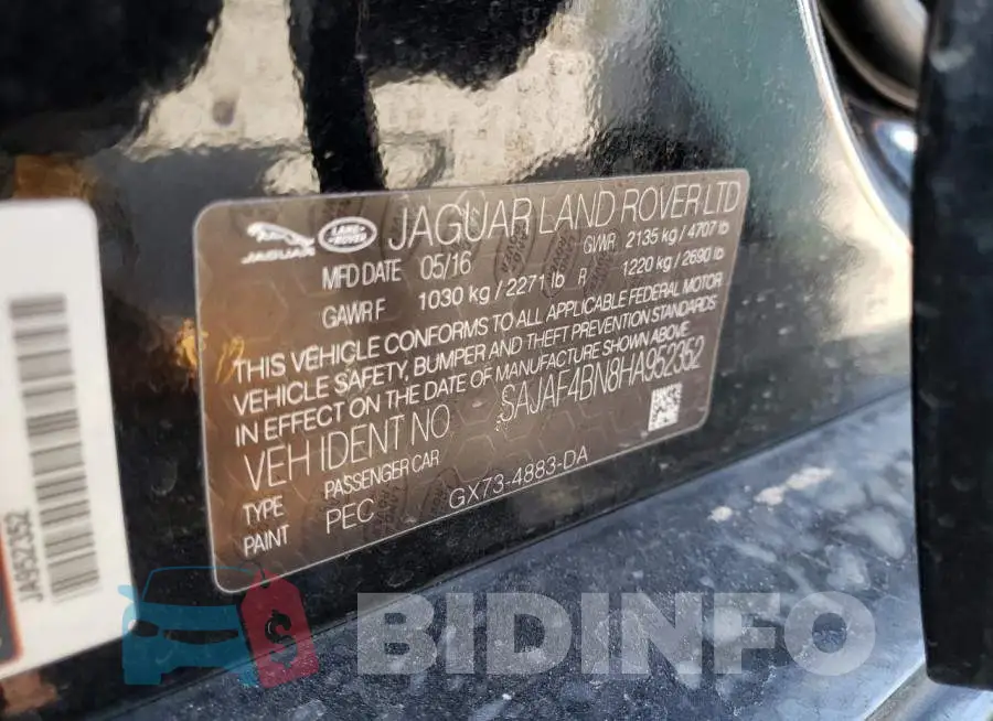 SAJAF4BN8HA952352 Photo# 13