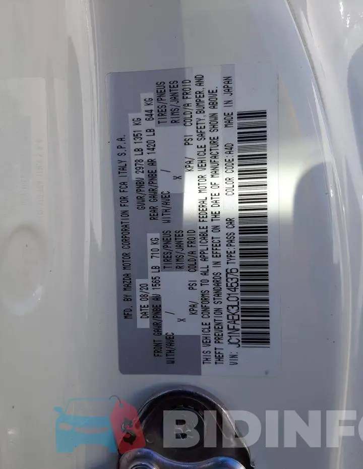 JC1NFAEK3L0145376 Photo# 13