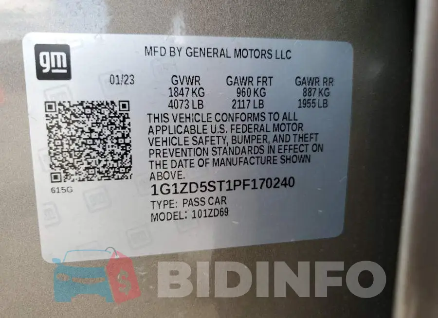 1G1ZD5ST1PF170240 Photo# 12