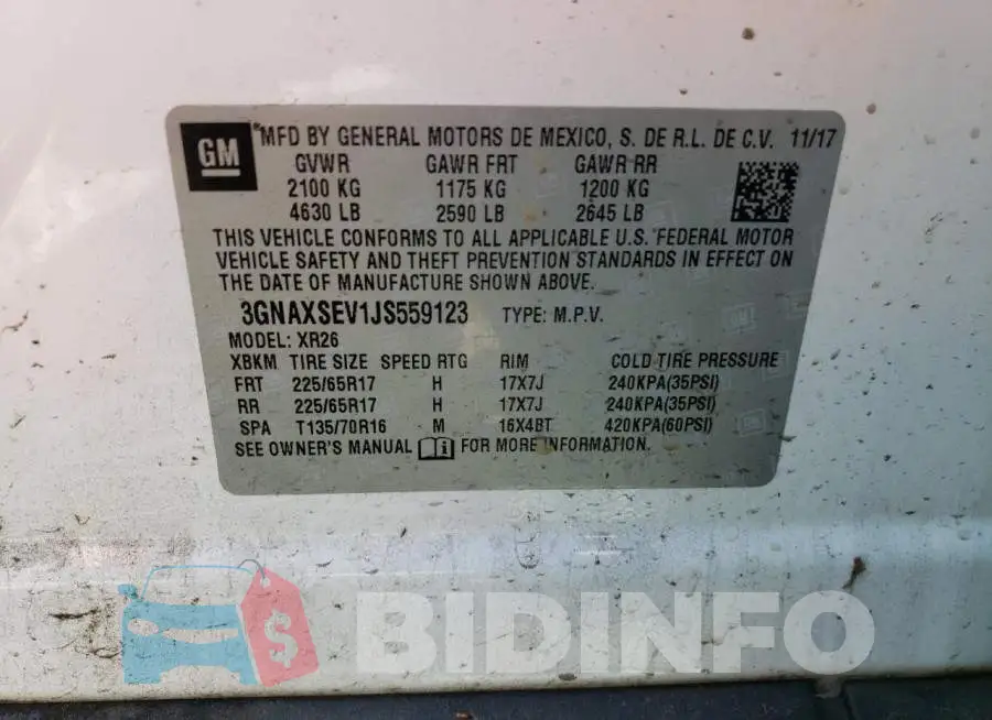 3GNAXSEV1JS559123 Photo# 12