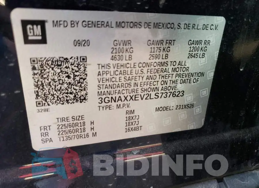 3GNAXXEV2LS737623 Photo# 13