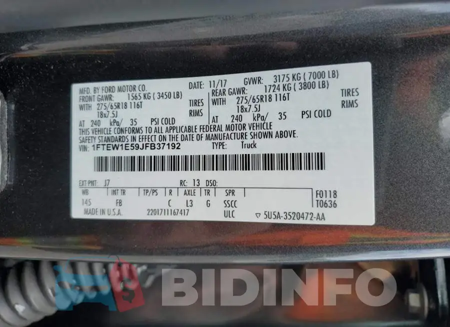 1FTEW1E59JFB37192 Photo# 12