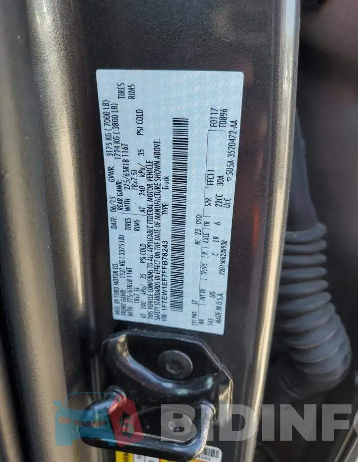 1FTEW1EF7FFB78243 Photo# 12