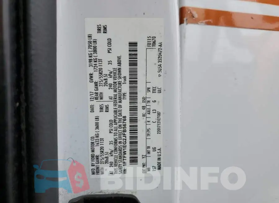 1FTFW1EG2JFB56768 Photo# 12