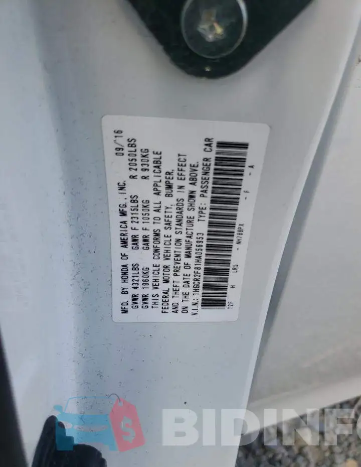 1HGCR2F81HA056953 Photo# 12