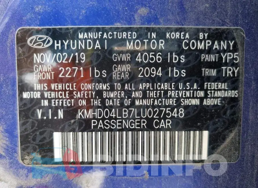 KMHD04LB7LU027548 Photo# 13