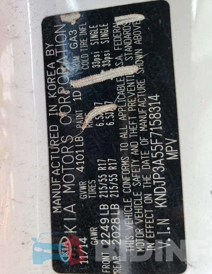 KNDJP3A55F7158314 Photo# 12