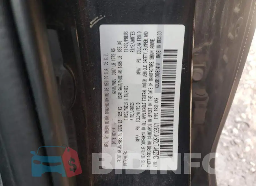 3MZBM1U72FM133971 Photo# 12