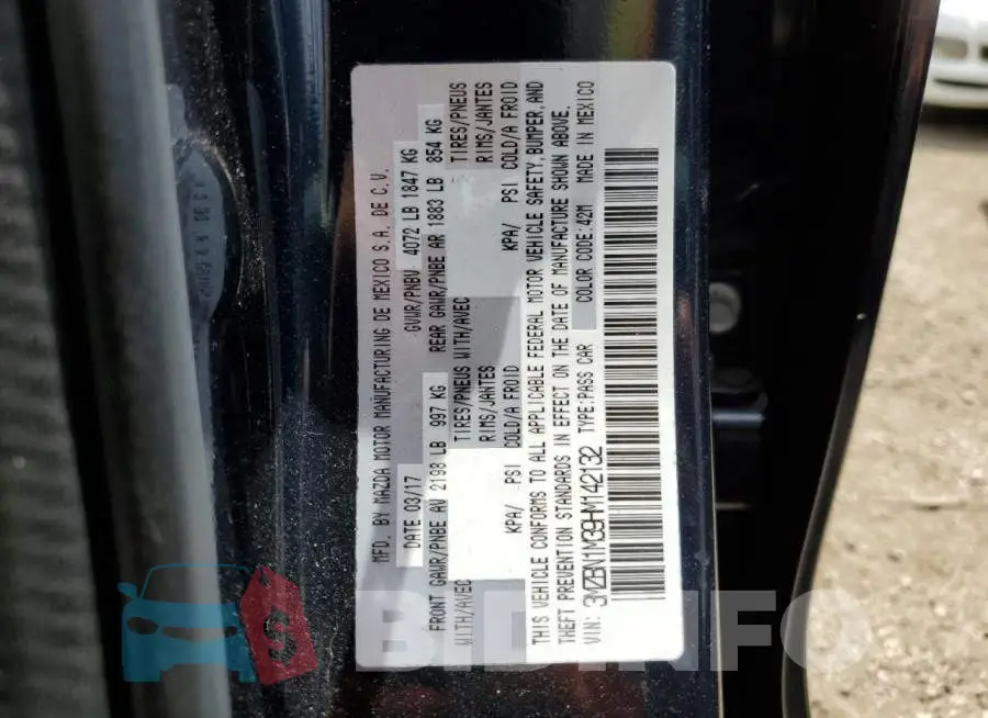 3MZBN1M39HM142132 Photo# 13
