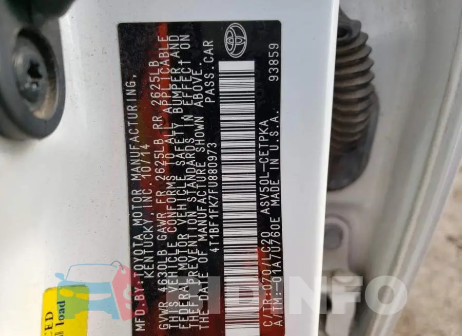 4T1BF1FK7FU880973 Photo# 12