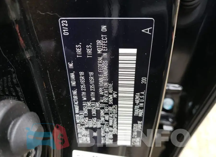 5TDKDRAH4PS019535 Photo# 12