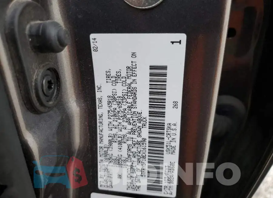 5TFRY5F10EX161590 Photo# 12