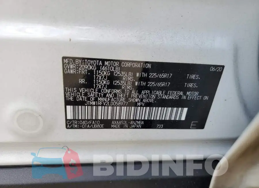 JTMW1RFV2LD058977 Photo# 13
