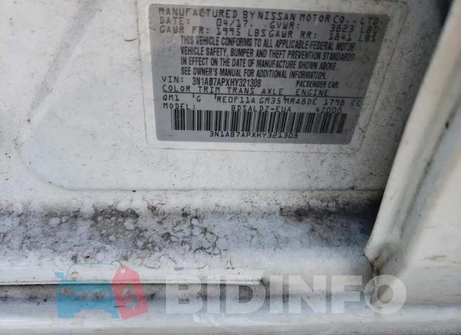 3N1AB7APXHY321308 Photo# 12