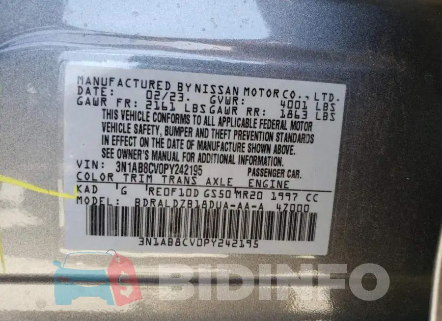 3N1AB8CV0PY242195 Photo# 12