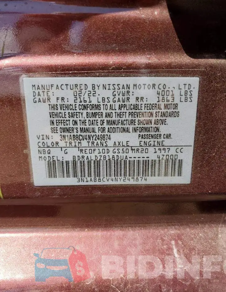 3N1AB8CV4NY249874 Photo# 12