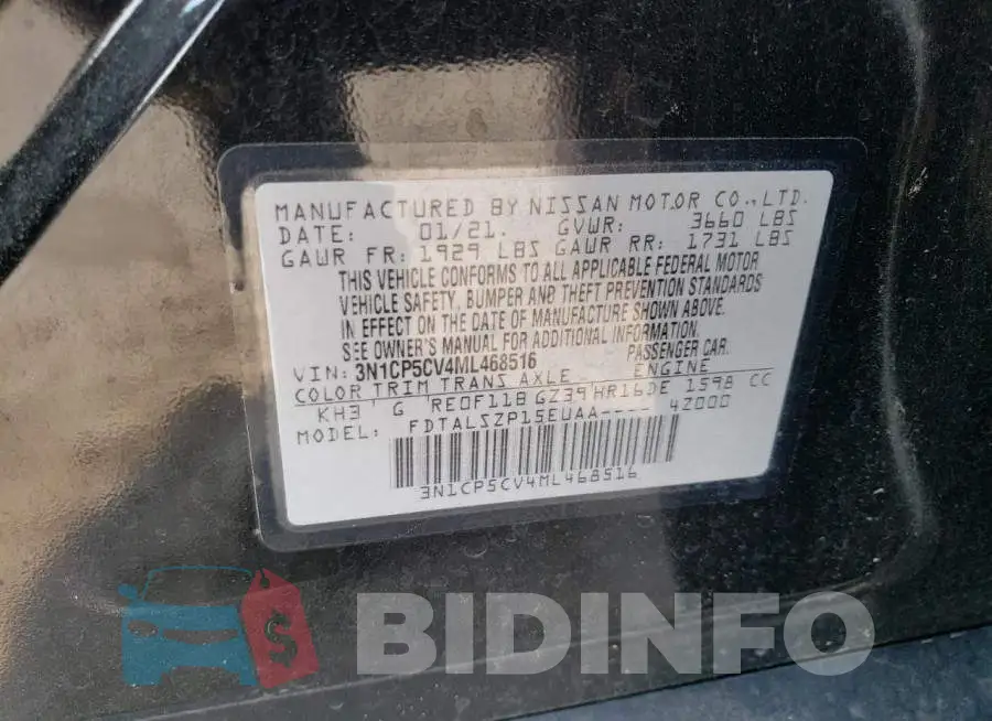 3N1CP5CV4ML468516 Photo# 14