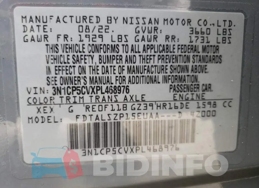 3N1CP5CVXPL468976 Photo# 14